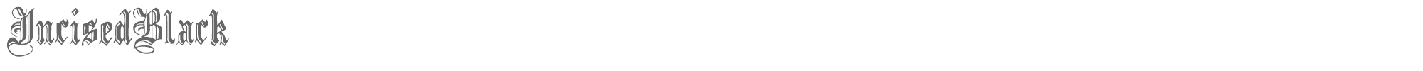Black family Incised Black.ttf font preview